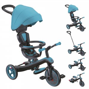 Tricycle explorer 4 en 1 évolutif turquoise Globber