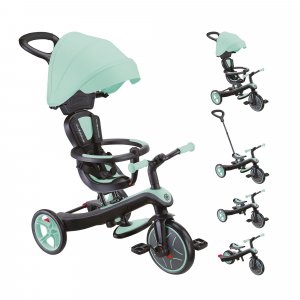 Tricycle explorer 4 en 1 évolutif pastel menthe Globber
