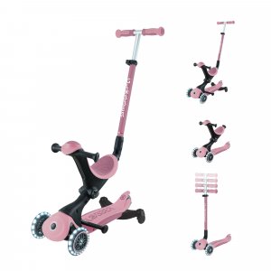 Trottinette évolutive go up deluxe lights eco 360 framboise Globber
