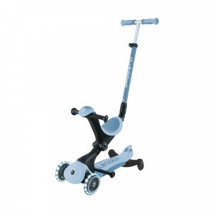 Trottinette évolutive go up deluxe lights eco 360 bleu cassis Globber