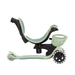 Trottinette évolutive go up baby 3 en 1 lights 360° verte Globber