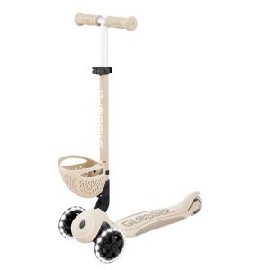 Trottinette évolutive go up baby 3 en 1 lights 360° taupe Globber