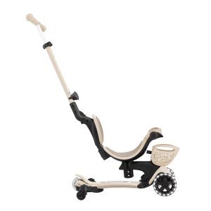 Trottinette évolutive go up baby 3 en 1 lights 360° taupe Globber