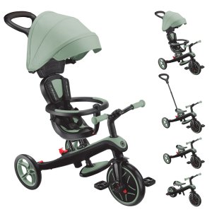 Tricycle évolutif explorer v3 4 en 1 vert Globber