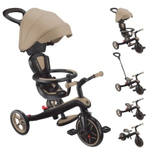 Tricycle évolutif explorer v3 4 en 1 taupe Globber
