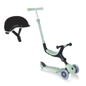 Pack trottinette évolutive go up pistache + casque xxs-xs noir Globber