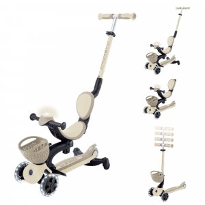 Pack trottinette évolutive go up 360° + casque xxs/xs - sable Globber