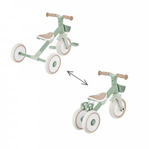 Learning trike plus 2 en 1 evolutif vert olive / sauge Globber