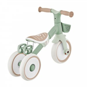 Learning trike plus 2 en 1 evolutif vert olive / sauge Globber