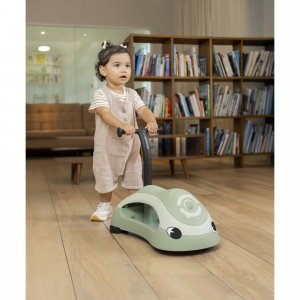 Porteur - trotteur 2 en 1 ecologic pistache Globber