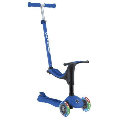 Trottinette évolutive go-up sporty lights 3 en 1 bleu foncé