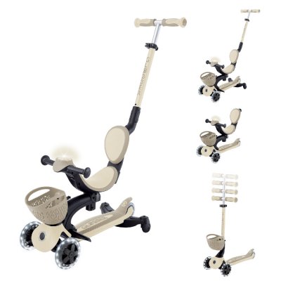 Trottinette évolutive go up 360° lumineuse taupe