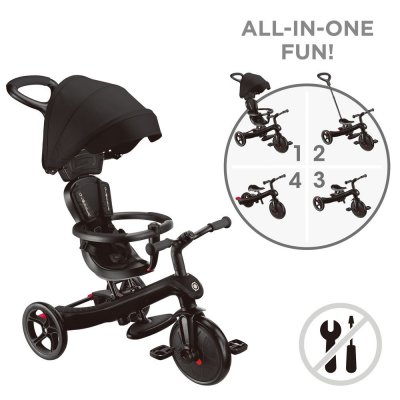 Tricycle explorer 4 en 1 évolutif noir