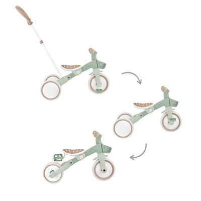 Learning trike plus 3 in 1 évolutif eco-logic sauge