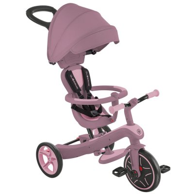 Tricycle explorer 4 en 1 évolutif framboise eco-logic