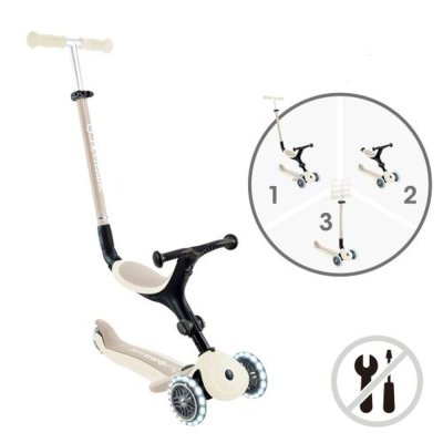 Trottinette évolutive go up active lights eco coconut