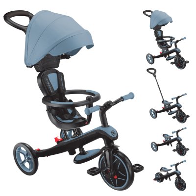 Tricycle évolutif explorer v3 4 en 1 bleu cendré