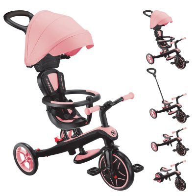 Tricycle évolutif explorer v3 4 en 1 rose