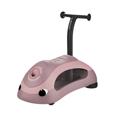 Porteur - trotteur 2 en 1 ecologic framboise