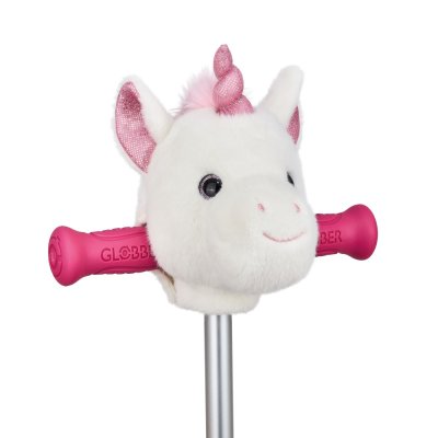 Tête de peluche licorne pour trottinette