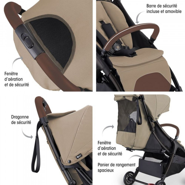 Poussette compacte stroll-lite taupe Globber