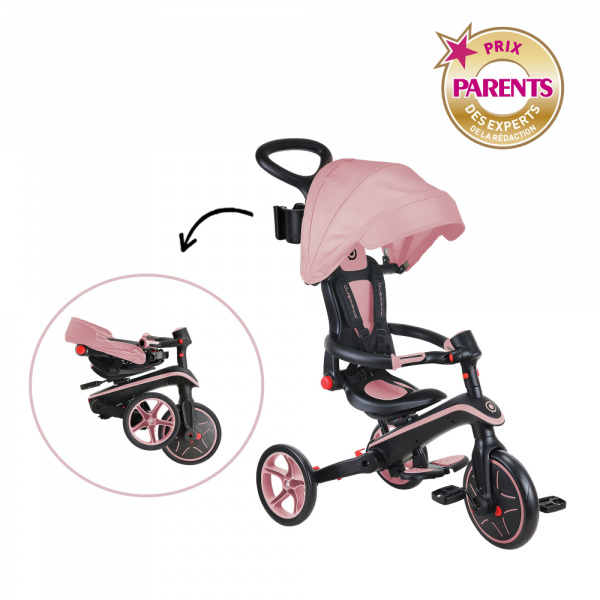 Tricycle explorer 4 en 1 évolutif et pliable noir et gris Globber