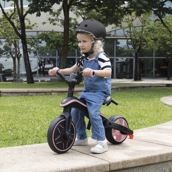 Tricycle explorer 4 en 1 évolutif et pliable noir et gris Globber
