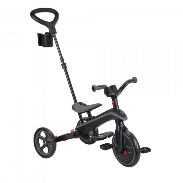 Tricycle explorer 4 en 1 évolutif et pliable noir et gris Globber