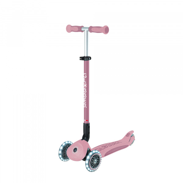 Trottinette évolutive go up deluxe lights eco 360 framboise Globber