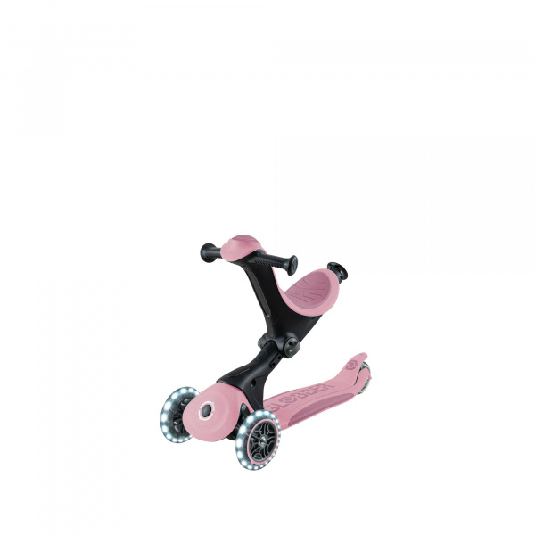Trottinette évolutive go up deluxe lights eco 360 framboise Globber