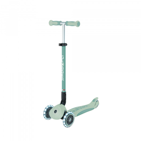 Trottinette évolutive go up deluxe lights eco 360 pistache Globber
