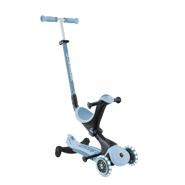 Trottinette évolutive go up deluxe lights eco 360 bleu cassis Globber