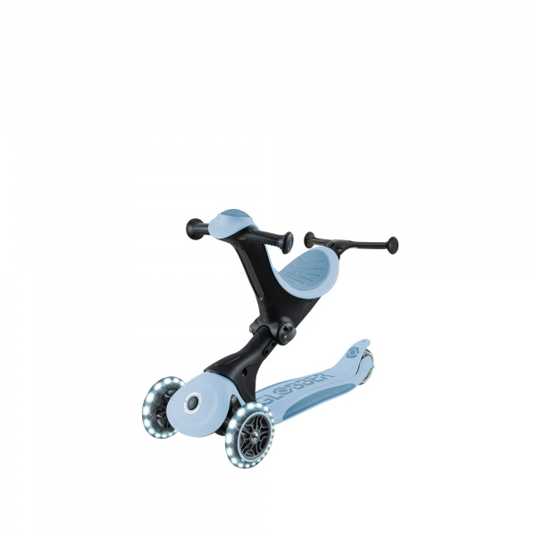 Trottinette évolutive go up deluxe lights eco 360 bleu cassis Globber