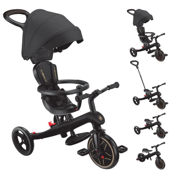 Tricycle évolutif explorer v3 4 en 1 noir Globber