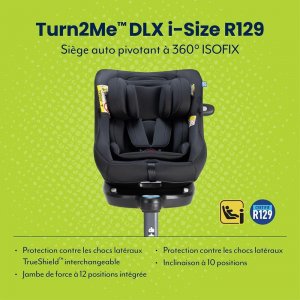 Siège auto i-size turn2me dlx iron Graco