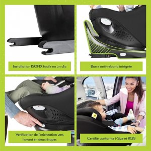 Siège auto i-size turn2me dlx iron Graco