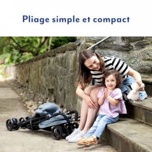 Poussette canne ezlite midnight Graco