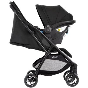 Poussette duo myavo + siège auto snugessentials midnight Graco