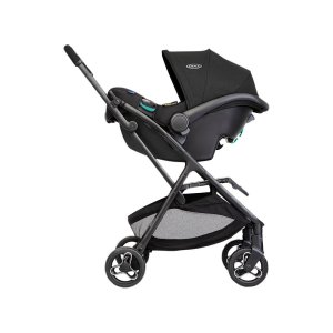 Poussette duo myavo + siège auto snuglite midnight Graco
