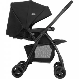 Poussette duo revaya + siège auto snuglite midnight Graco