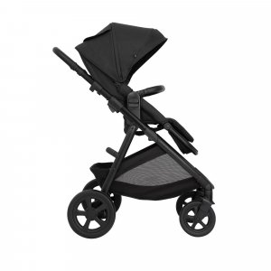 Poussette trio near2me dlx + siège auto snuglite + nacelle midnight Graco