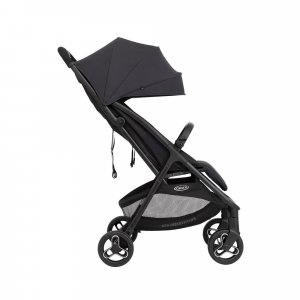 Poussette trio myavo + siège auto snuglite + nacelle charcoal Graco