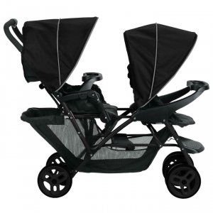 Poussette double stadium black grey Graco