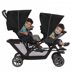 Poussette double stadium black grey Graco