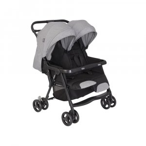 Poussette double duorider steeple gray Graco
