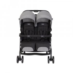 Poussette double duorider steeple gray Graco