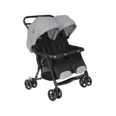 Poussette double duorider steeple gray