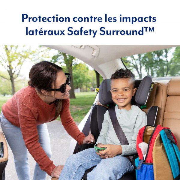 Réhausseur siège auto avec dossier logico l r129 midnight Graco