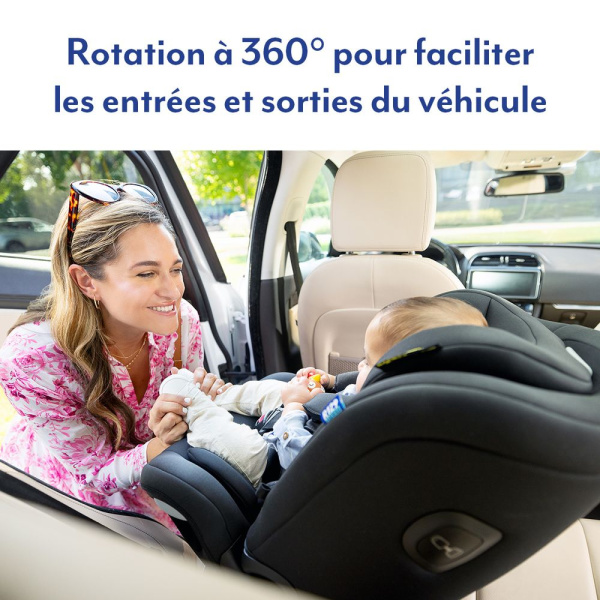 Siège auto pivotant i-size turn2me grow iron Graco