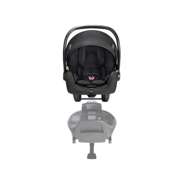 Poussette duo stadium double black grey + 2 sièges auto snuglite midnight Graco